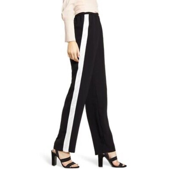 Chelsea28 | Size 6 | Black Track Pants | White Stripe - Picture 3 of 5